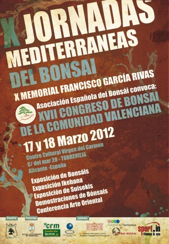 Cartel X Jornadas Mediterraneas del Bonsái Torrevieja 2012
