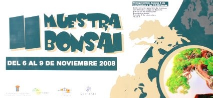 Cartel II Muestra Bonsai en Alhama de Murcia