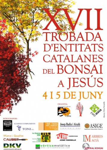 Cartel XVII Trobada Entitats Catalanes del Bonsai